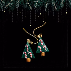 Julgranar med polkagrisar