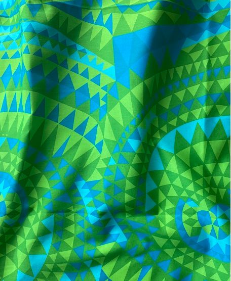 Simpukka Green - 490 SEK/M Fabric | Metsovaara | Retro