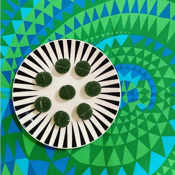 Simpukka Green - 490 SEK/M Fabric | Metsovaara | Retro