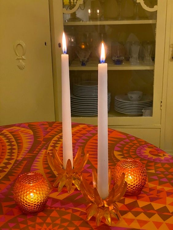 Simpukka Oranssi 490 SEK/M Kangas | Metsovaara | Retro