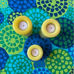 Kukka Lime / Blau - 490 SEK / M Stoff | Metsovaara | Retro
