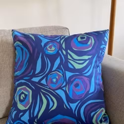 Ruusu Blue 400 SEK Kuddfodral | Kudde | Metsovaara  | Retro