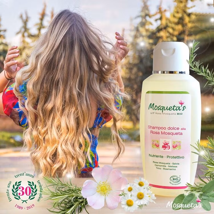 Milt BIO Schampo med EKO rosenolja