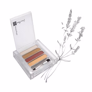 Fyrfärgs ögonskugga med naturliga UV-filter