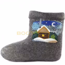 Kängor Filtade På Landet