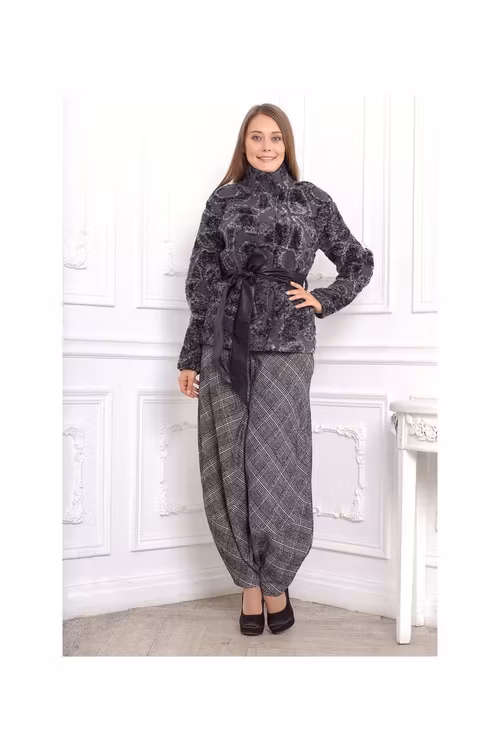 Jacka i strukturerad ull