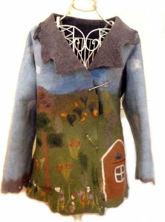 Handtovade konstjacka Skärgård