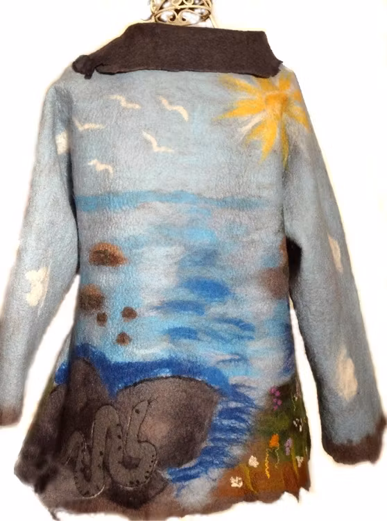 Handtovade konstjacka Skärgård