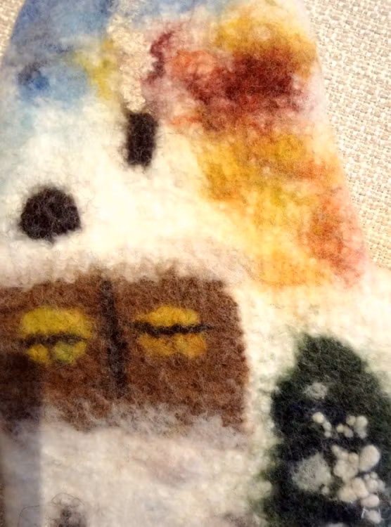 Tovade vantar Stuga i vinterskog