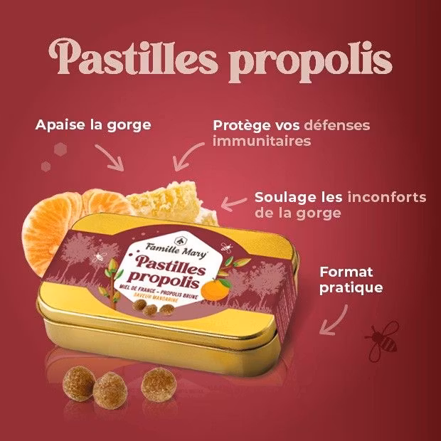 Pastiller med honung och propolis