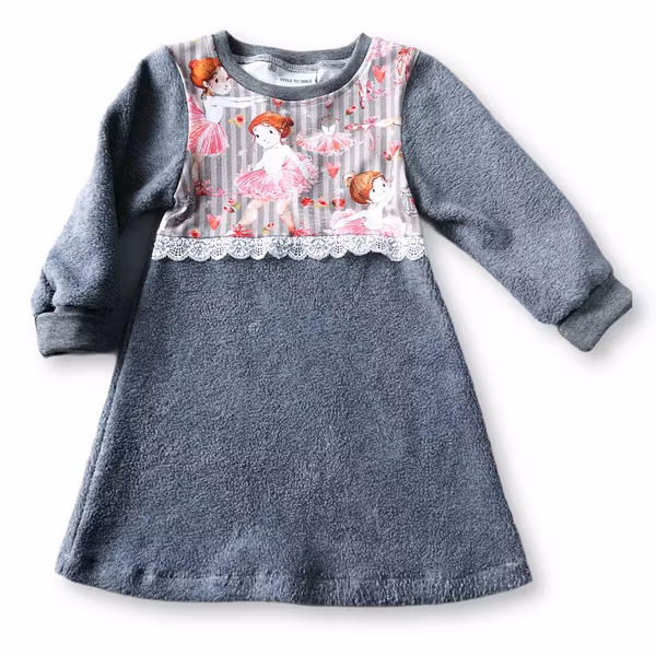 Ballerina - Fleecekjole str. 1 år