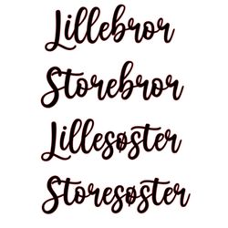 Bror/Søster - Vinyltrykk