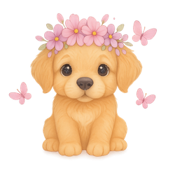 DTF - Blomsterkrans Hund