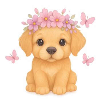 DTF - Blomsterkrans Hund
