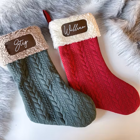 Klassisk julestrømpe med navn