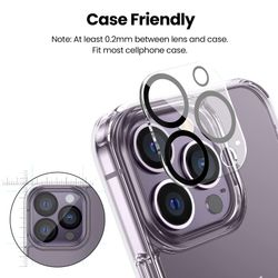 iPhone 15 Pro Max Kristall Klart Kamera Glas