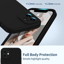 iPhone 12 Pro Matt Svart Skal - Extra Kamera Skydd
