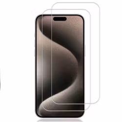 2-Pack iPhone 15 Pro Max Skärmskydd Glas