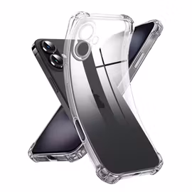 iPhone 16 Plus Transparent Skal Extra Stöttåligt Extra Kameraskydd
