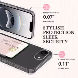 iPhone 17e Plånboksskal – Stöttåligt Skydd med Kortplatser