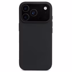 iPhone 18 Pro Matt Svart Silikon Skal
