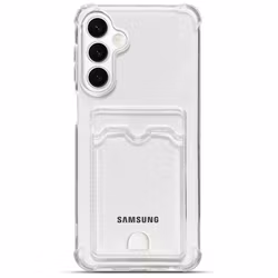 Samsung A18 Transparent Skal med Korthållare