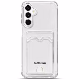 Samsung A18 Transparent Skal med Korthållare