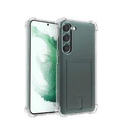 Samsung S23 Transparent Skal med Korthållare