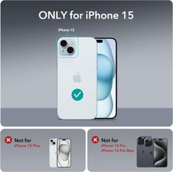 iPhone 15 Svart Matt Hårt Skal