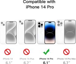 iPhone 14 Pro Svart Matt Hårt Skal
