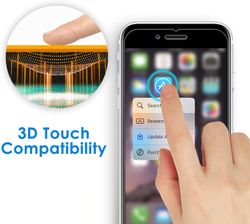 4-Pack Härdat Glas Skärmskydd till iPhone 7/8