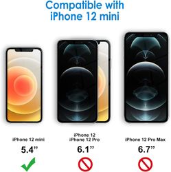 2-Pack - iPhone 12 Mini - Härdat Glas Skärmskydd