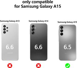 Samsung A15 Transparent Skal med Korthållare