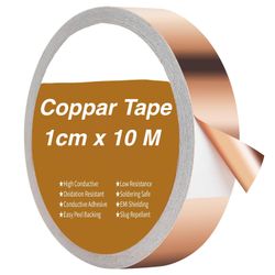 Koppar Tejp 1CM x 10M mot Sniglar