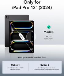 iPad Pro 13'' Inch Svart Vikbart Fodral