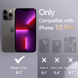 iPhone 13 Pro Matt Svart Skal