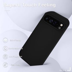 Google Pixel 9 Matt Svart Skal
