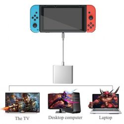3-i-1 USB-C Multiportadapter, HDMI, USB C, USB A