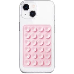 Sugkopp Silikon Självhäftande Telefonfäste - Rosa