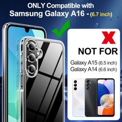 Samsung A16 Transparent Skal med Korthållare