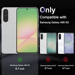 Samsung A56 Transparent Skal med Korthållare
