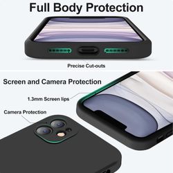 iPhone 11 Matt Svart Skal - Extra Kamera Skydd