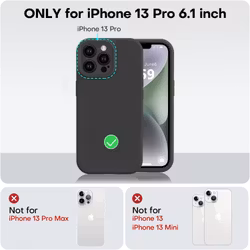 iPhone 13 Pro Matt Svart Skal - Extra Kamera Skydd