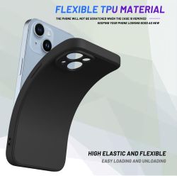 iPhone 13 Mini Matt Svart Skal - Extra Kamera Skydd