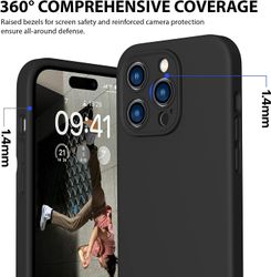 iPhone 14 Pro Max Matt Svart Skal - Extra Kamera Skydd