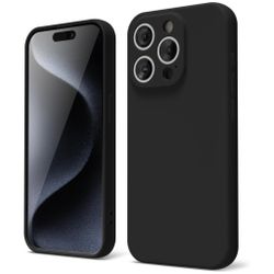 iPhone 15 Pro Matt Svart Skal - Extra Kamera Skydd