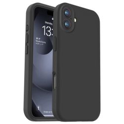 iPhone 16 Plus Matt Svart Skal - Extra Kamera Skydd