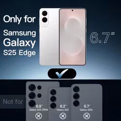 Samsung S25 Edge Transparent TPU Skal