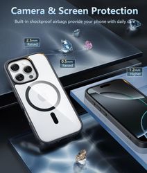 iPhone 16 Pro Matt Svart Magsafe Skal