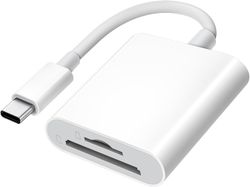 Typ-C Kortläsare för SD & MicroSD – Kompatibel med iPhone, Mac & Android
